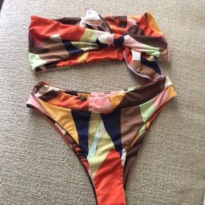 2 Piece Swimsuit , multicolor, size: Small